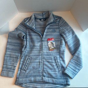 The North Face Crescent Sunset Cool Blue Outdoor Zip up Fleece Jacket